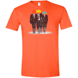 T-Shirts Orange / S Earth Invaders Men's Semi-Fitted Softstyle