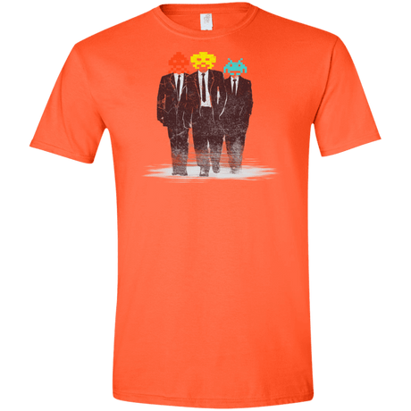 T-Shirts Orange / S Earth Invaders Men's Semi-Fitted Softstyle