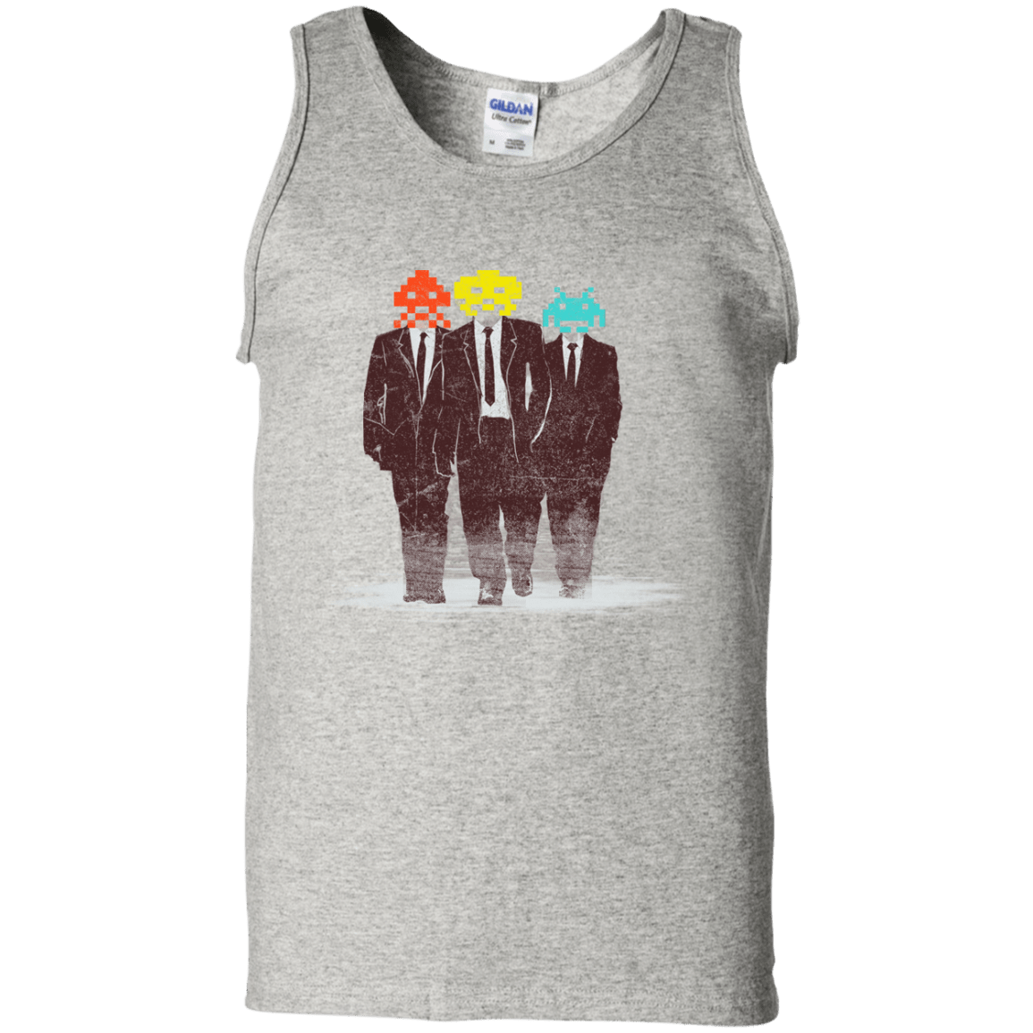 T-Shirts Ash / S Earth Invaders Men's Tank Top