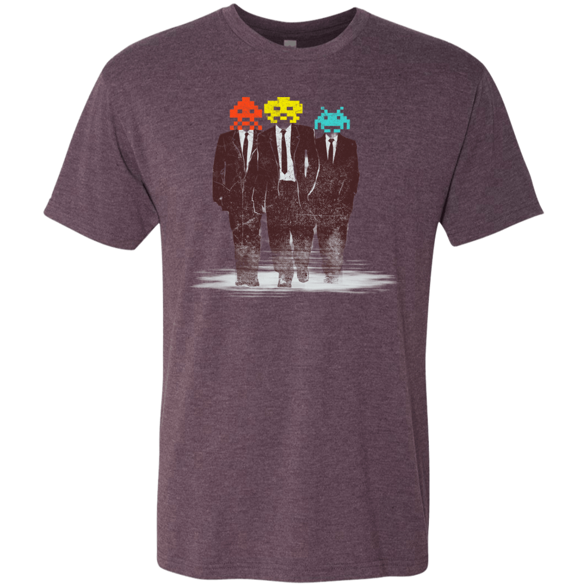 T-Shirts Vintage Purple / S Earth Invaders Men's Triblend T-Shirt