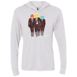 T-Shirts Heather White / X-Small Earth Invaders Triblend Long Sleeve Hoodie Tee