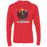 T-Shirts Vintage Red / X-Small Earth Invaders Triblend Long Sleeve Hoodie Tee