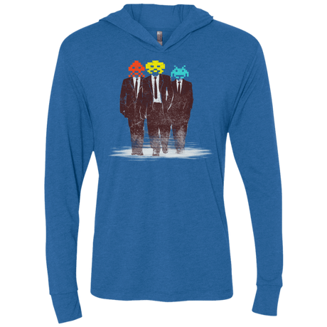 T-Shirts Vintage Royal / X-Small Earth Invaders Triblend Long Sleeve Hoodie Tee