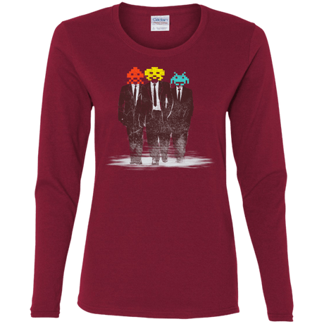 T-Shirts Cardinal / S Earth Invaders Women's Long Sleeve T-Shirt