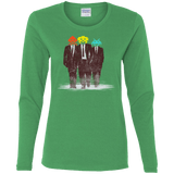 T-Shirts Irish Green / S Earth Invaders Women's Long Sleeve T-Shirt