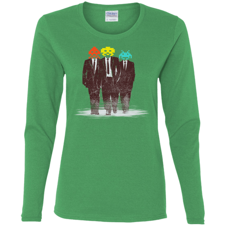 T-Shirts Irish Green / S Earth Invaders Women's Long Sleeve T-Shirt