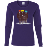 T-Shirts Purple / S Earth Invaders Women's Long Sleeve T-Shirt