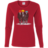 T-Shirts Red / S Earth Invaders Women's Long Sleeve T-Shirt