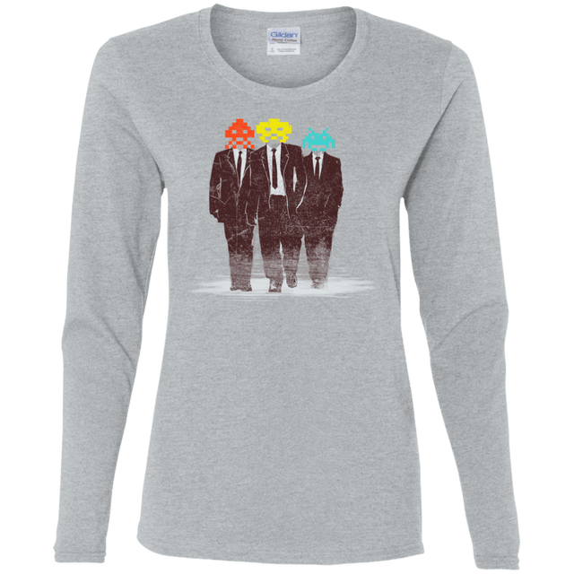 T-Shirts Sport Grey / S Earth Invaders Women's Long Sleeve T-Shirt