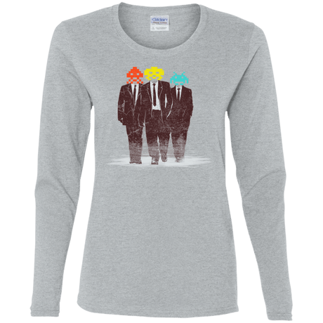 T-Shirts Sport Grey / S Earth Invaders Women's Long Sleeve T-Shirt