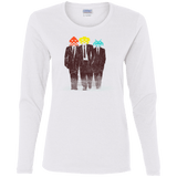 T-Shirts White / S Earth Invaders Women's Long Sleeve T-Shirt