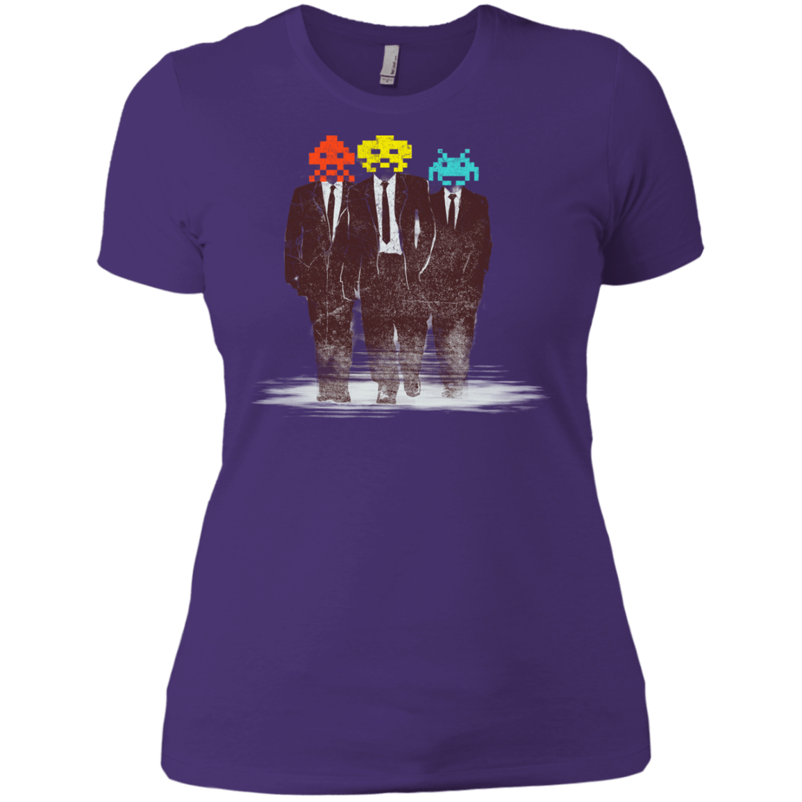 T-Shirts Purple Rush/ / X-Small Earth Invaders Women's Premium T-Shirt