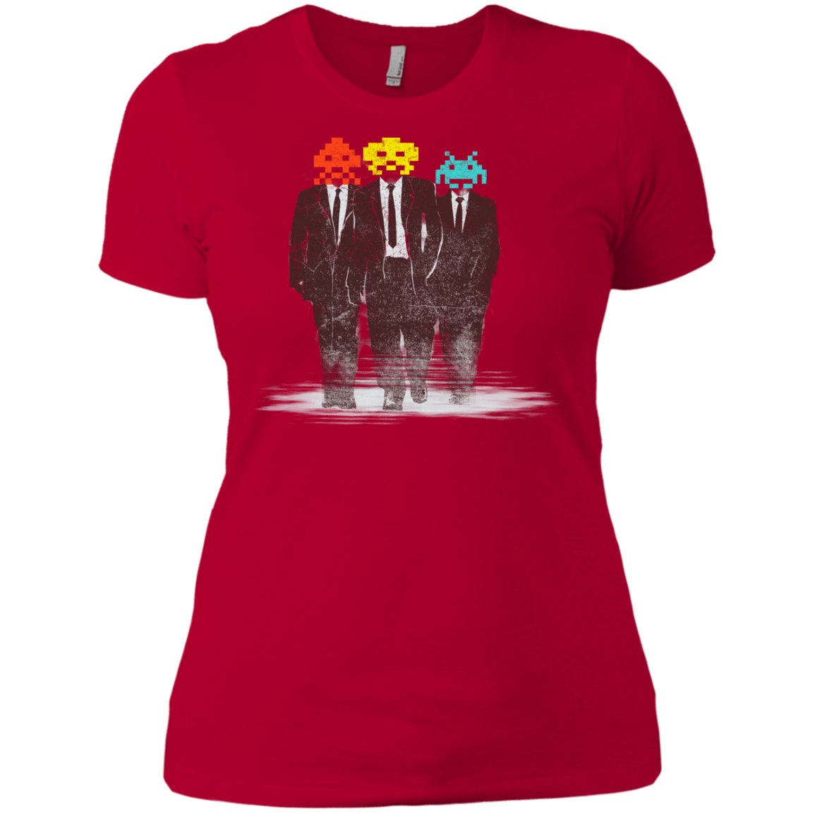 T-Shirts Red / X-Small Earth Invaders Women's Premium T-Shirt