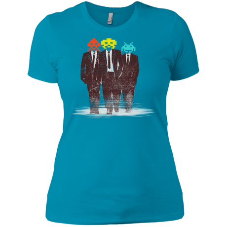 T-Shirts Turquoise / X-Small Earth Invaders Women's Premium T-Shirt