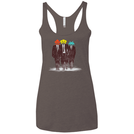 T-Shirts Macchiato / X-Small Earth Invaders Women's Triblend Racerback Tank