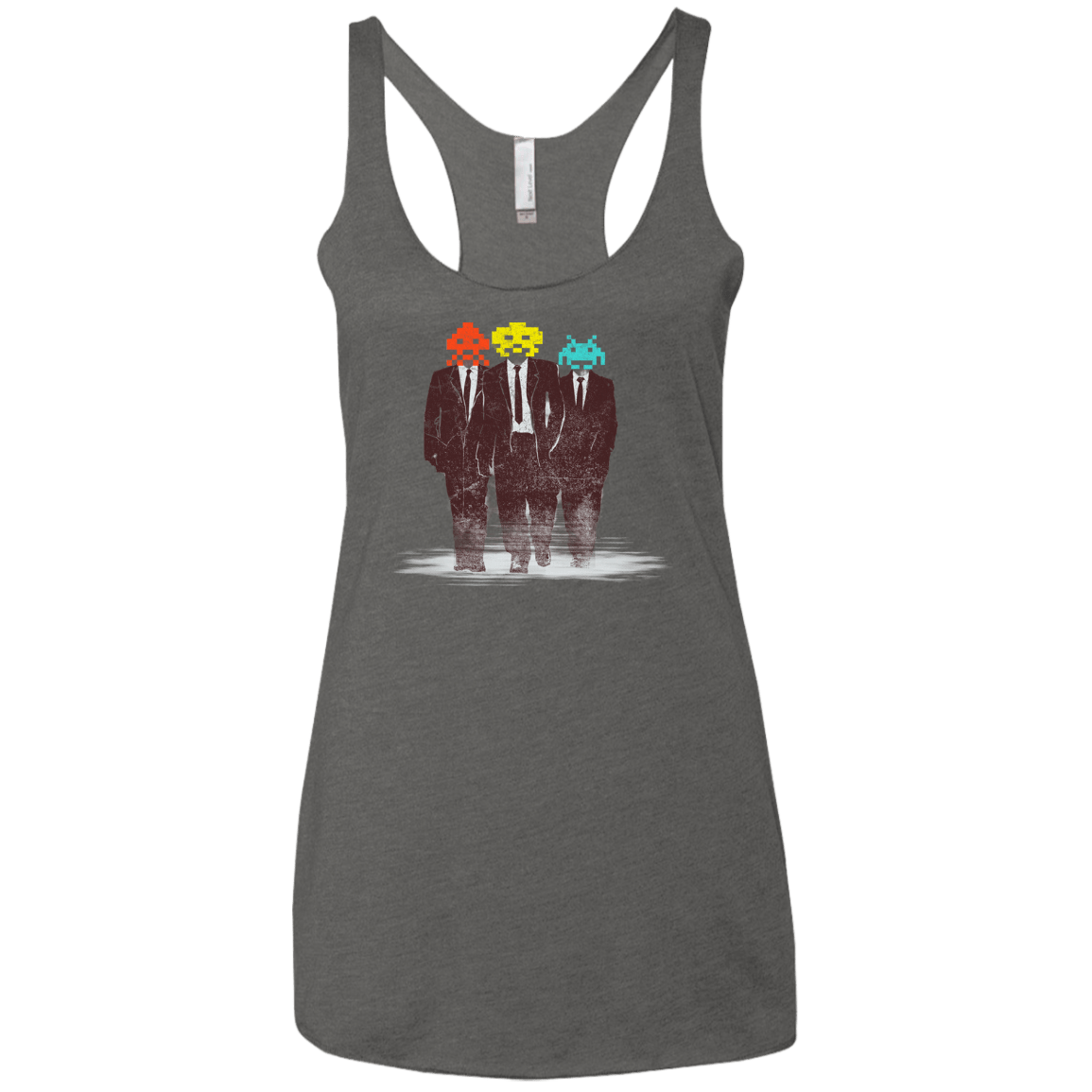 T-Shirts Premium Heather / X-Small Earth Invaders Women's Triblend Racerback Tank