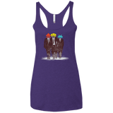 T-Shirts Purple Rush / X-Small Earth Invaders Women's Triblend Racerback Tank
