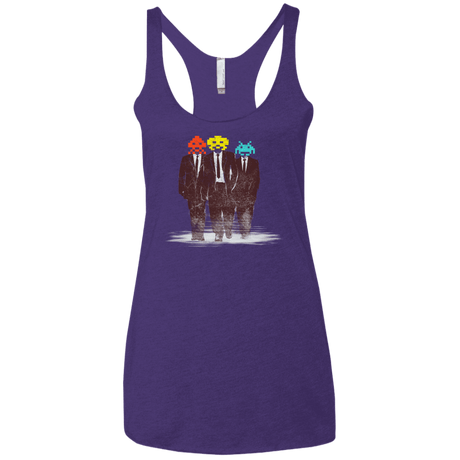 T-Shirts Purple Rush / X-Small Earth Invaders Women's Triblend Racerback Tank