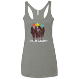 T-Shirts Venetian Grey / X-Small Earth Invaders Women's Triblend Racerback Tank