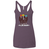 T-Shirts Vintage Purple / X-Small Earth Invaders Women's Triblend Racerback Tank