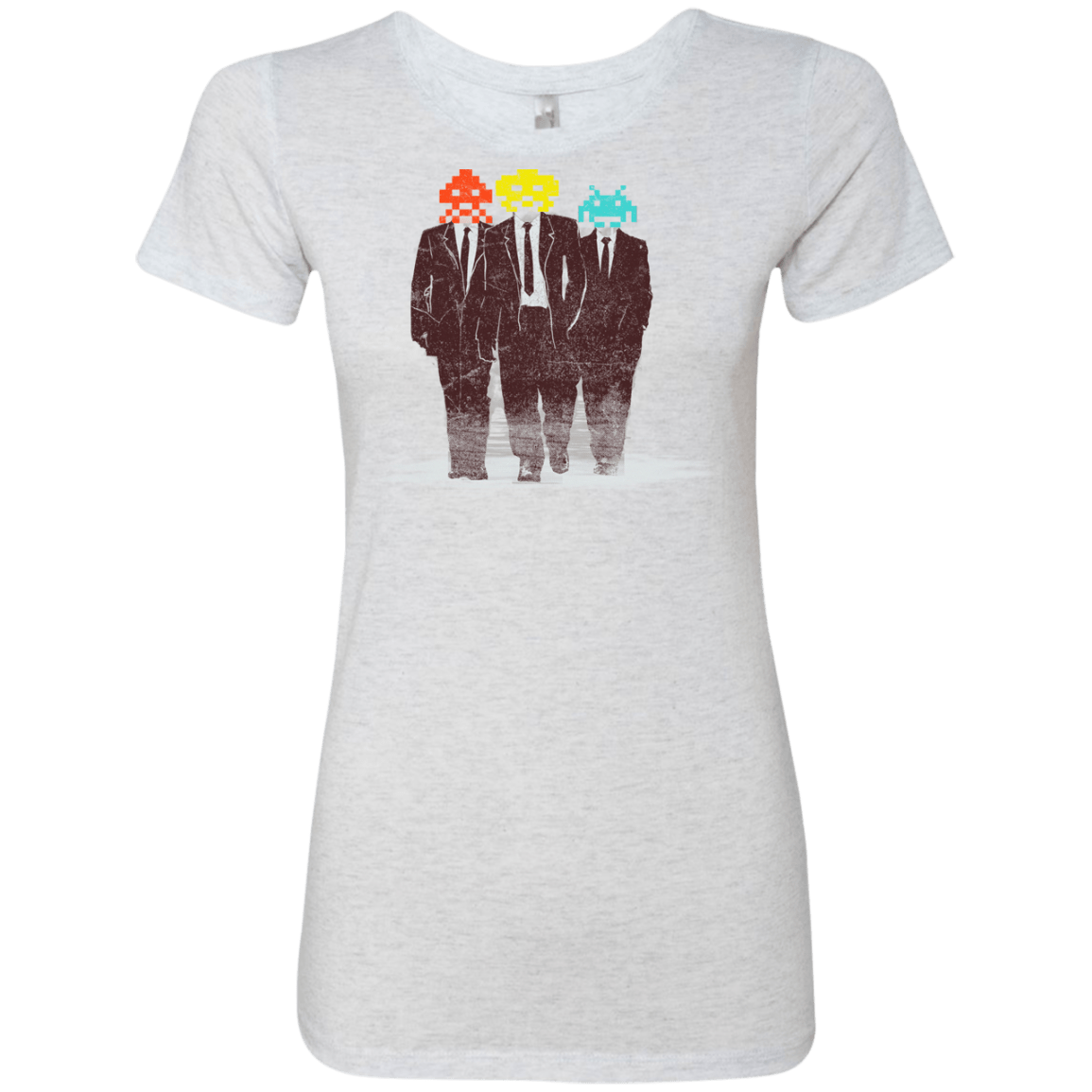 T-Shirts Heather White / S Earth Invaders Women's Triblend T-Shirt