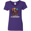 T-Shirts Purple / S Earth Invaders Women's V-Neck T-Shirt