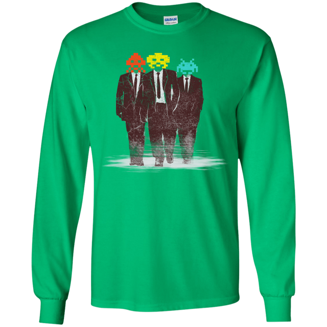 T-Shirts Irish Green / YS Earth Invaders Youth Long Sleeve T-Shirt