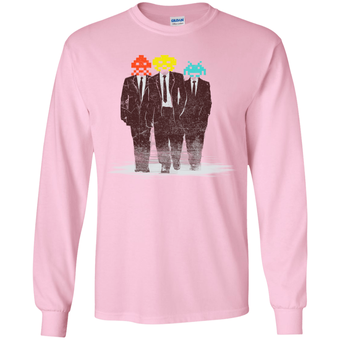 T-Shirts Light Pink / YS Earth Invaders Youth Long Sleeve T-Shirt