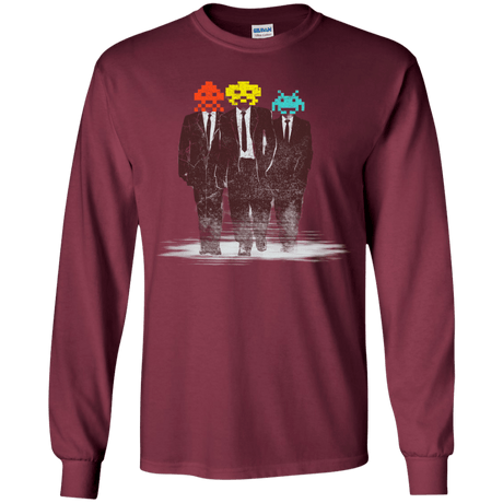 T-Shirts Maroon / YS Earth Invaders Youth Long Sleeve T-Shirt