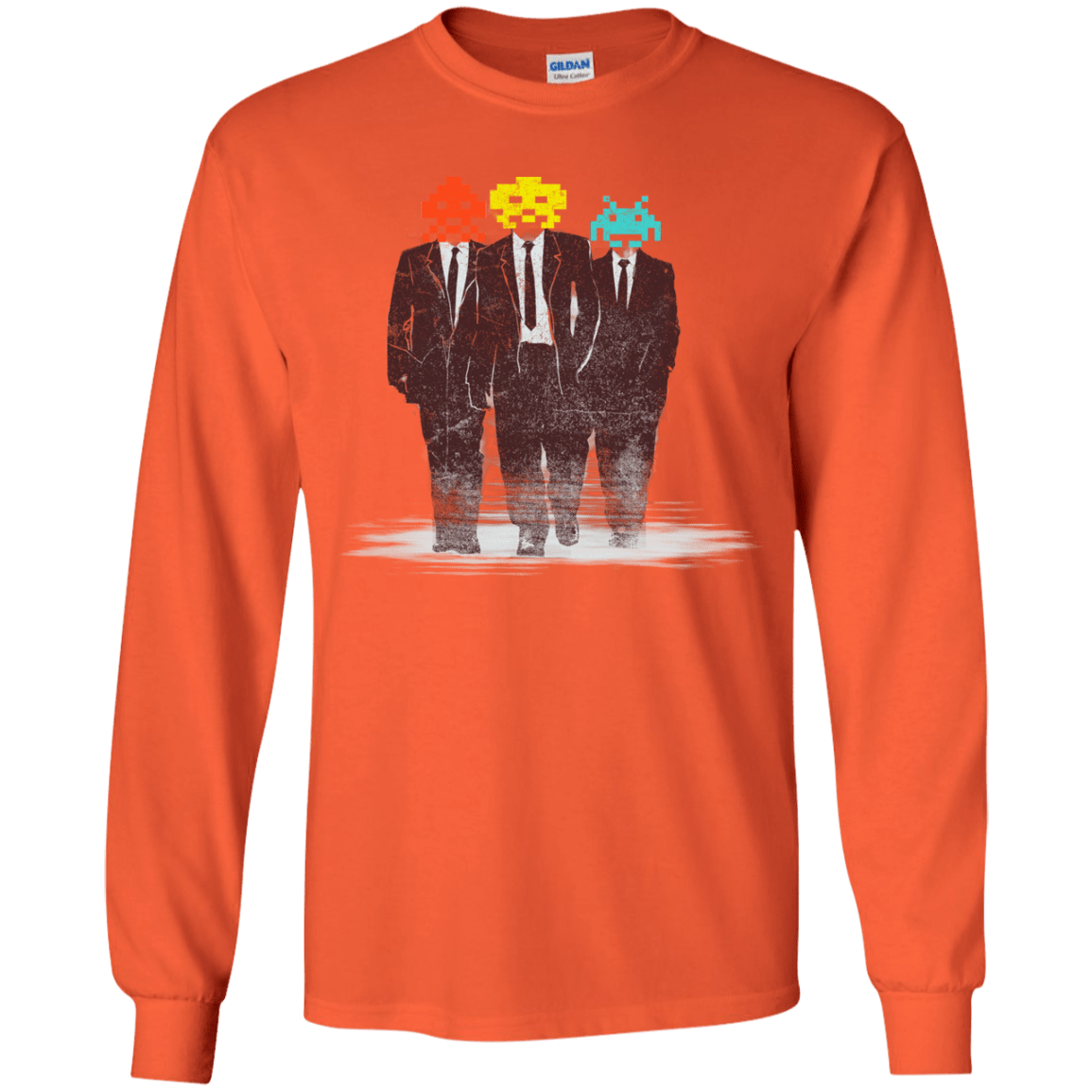 T-Shirts Orange / YS Earth Invaders Youth Long Sleeve T-Shirt