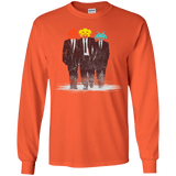 T-Shirts Orange / YS Earth Invaders Youth Long Sleeve T-Shirt