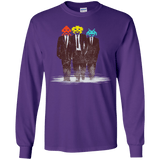 T-Shirts Purple / YS Earth Invaders Youth Long Sleeve T-Shirt