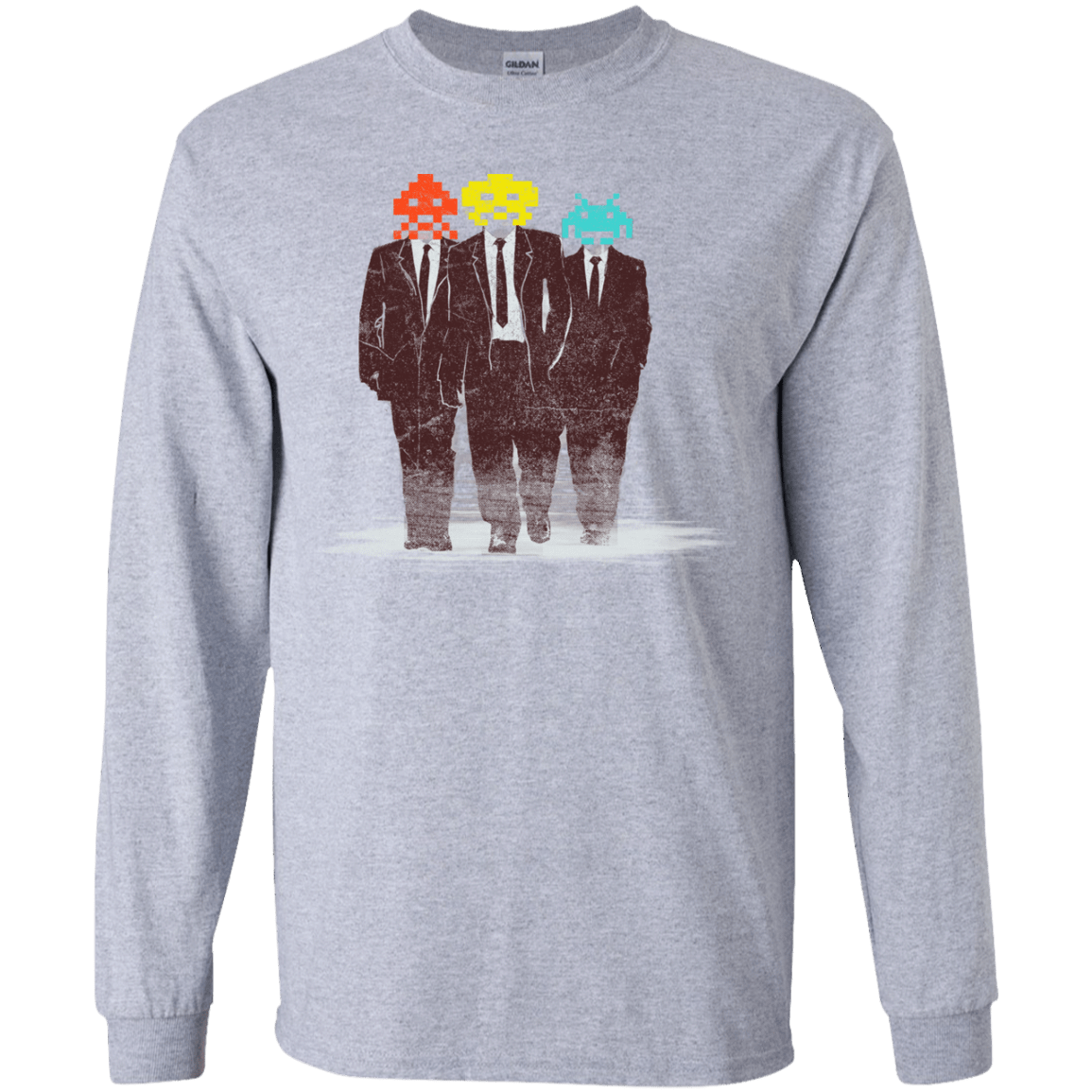 T-Shirts Sport Grey / YS Earth Invaders Youth Long Sleeve T-Shirt