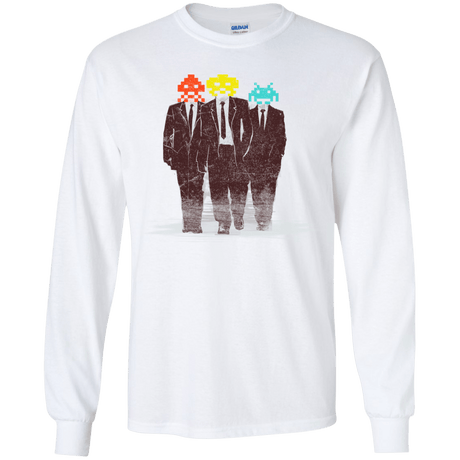 T-Shirts White / YS Earth Invaders Youth Long Sleeve T-Shirt