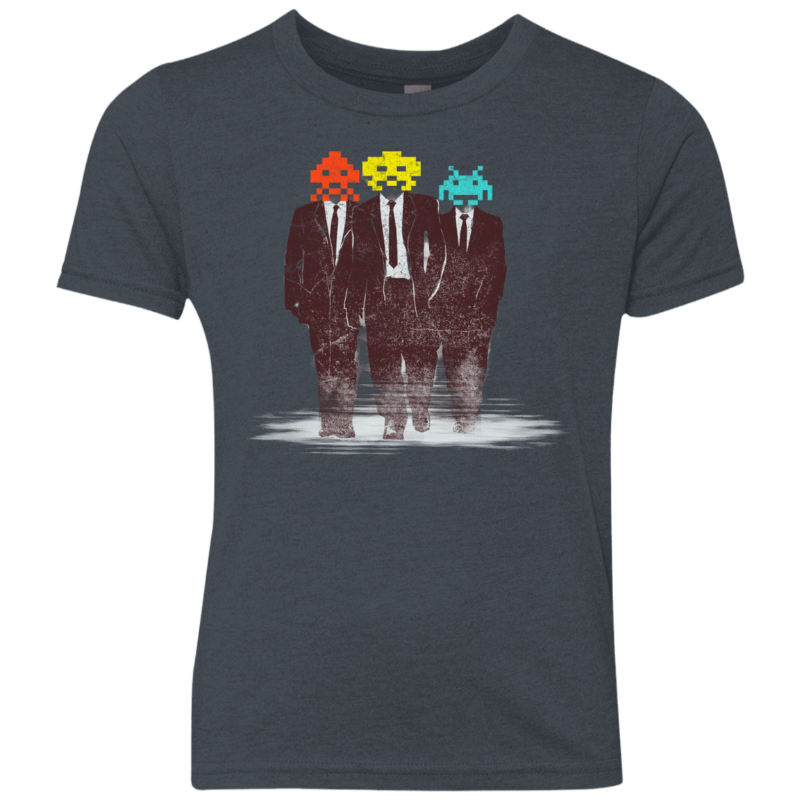 T-Shirts Vintage Navy / YXS Earth Invaders Youth Triblend T-Shirt