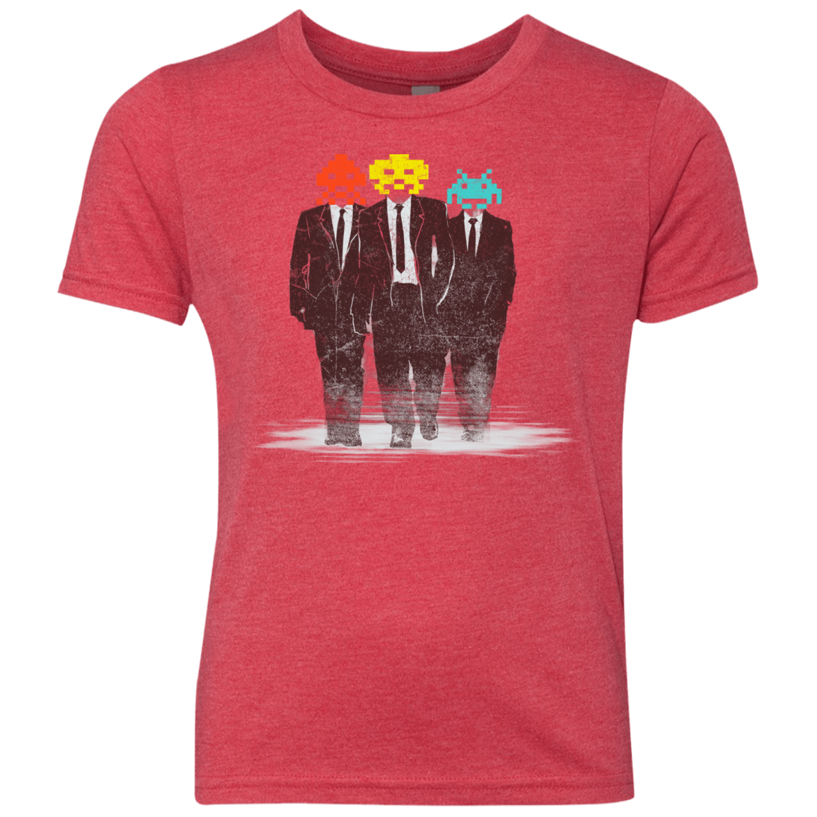 T-Shirts Vintage Red / YXS Earth Invaders Youth Triblend T-Shirt