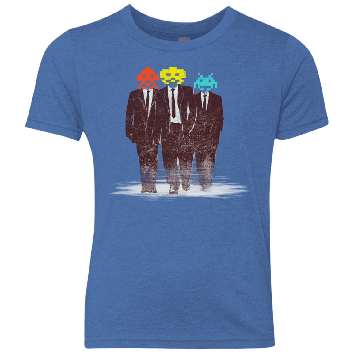 T-Shirts Vintage Royal / YXS Earth Invaders Youth Triblend T-Shirt