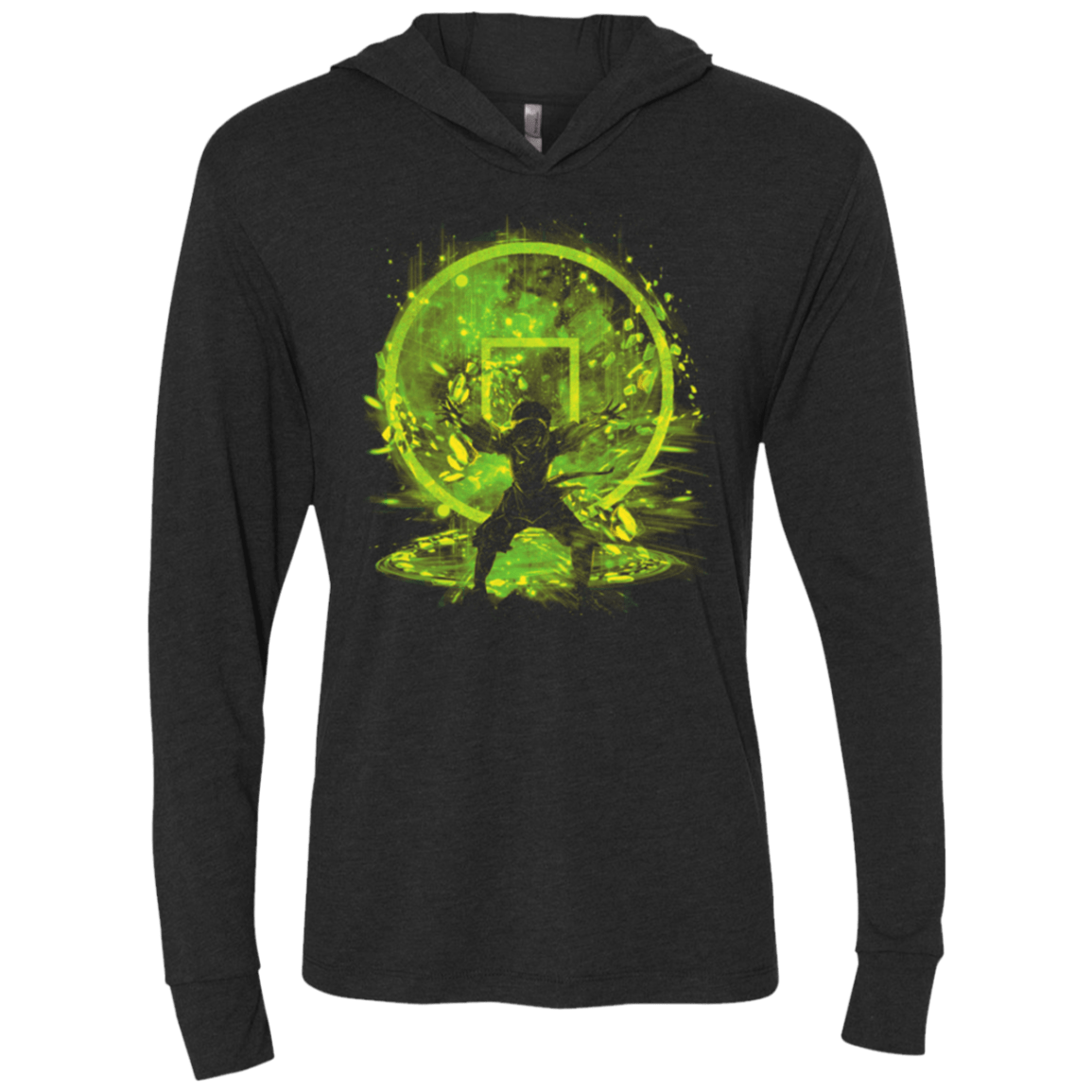 T-Shirts Vintage Black / X-Small Earth Storm Triblend Long Sleeve Hoodie Tee