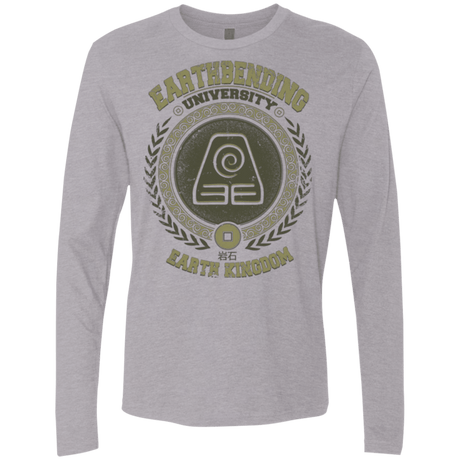 T-Shirts Heather Grey / Small Earthbending university Men's Premium Long Sleeve