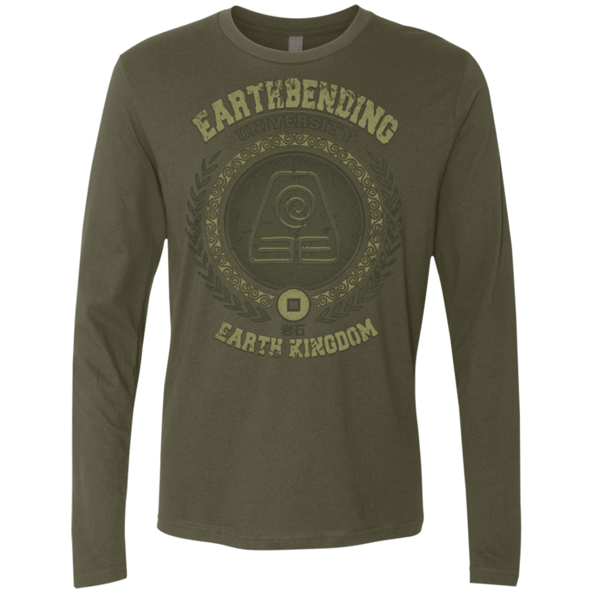 T-Shirts Military Green / Small Earthbending university Men's Premium Long Sleeve