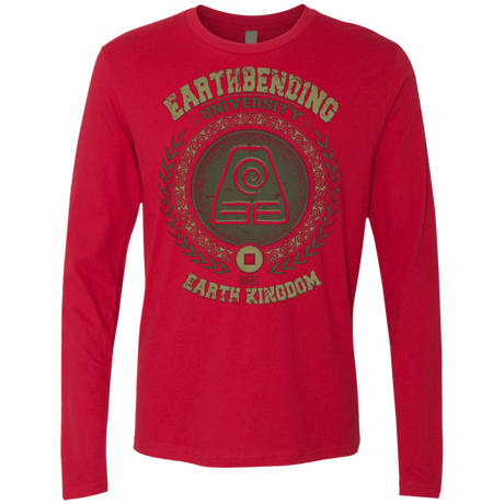 T-Shirts Red / Small Earthbending university Men's Premium Long Sleeve