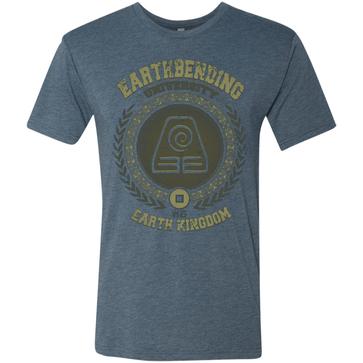 T-Shirts Indigo / Small Earthbending university Men's Triblend T-Shirt