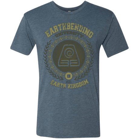 T-Shirts Indigo / Small Earthbending university Men's Triblend T-Shirt