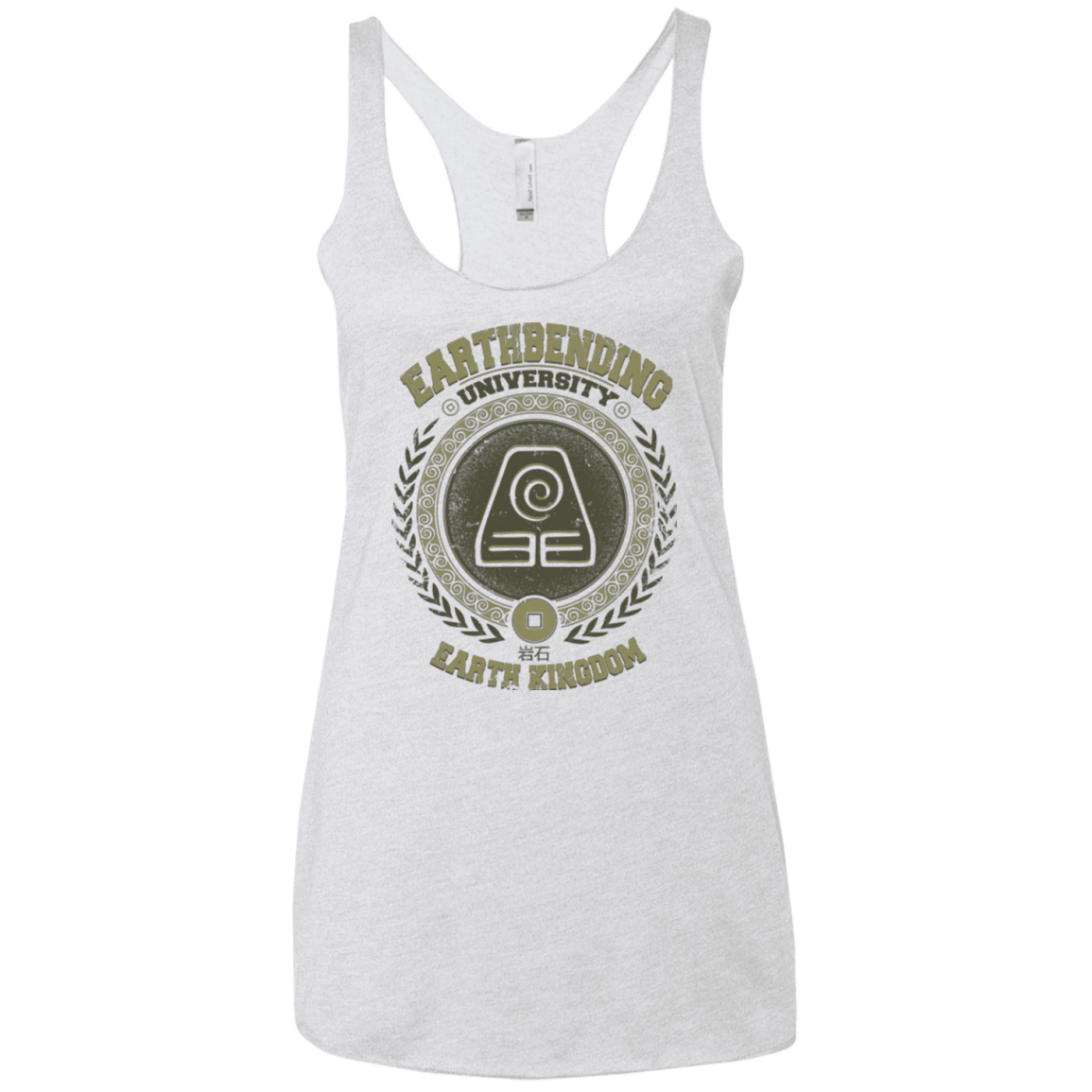 T-Shirts Heather White / X-Small Earthbending university Women's Triblend Racerback Tank