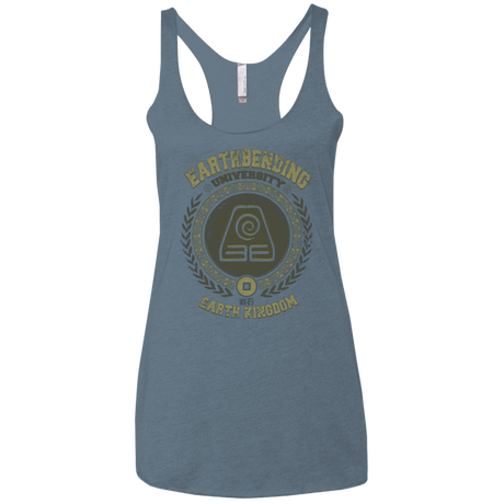 T-Shirts Indigo / X-Small Earthbending university Women's Triblend Racerback Tank