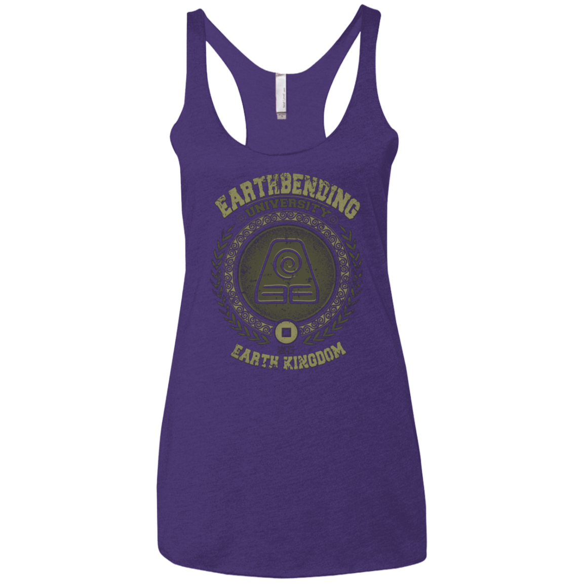 T-Shirts Purple / X-Small Earthbending university Women's Triblend Racerback Tank