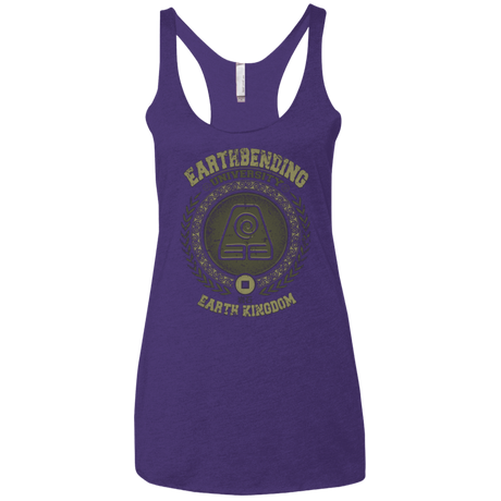 T-Shirts Purple / X-Small Earthbending university Women's Triblend Racerback Tank