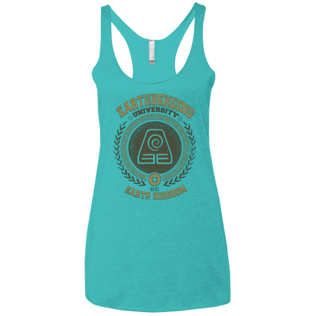 T-Shirts Tahiti Blue / X-Small Earthbending university Women's Triblend Racerback Tank