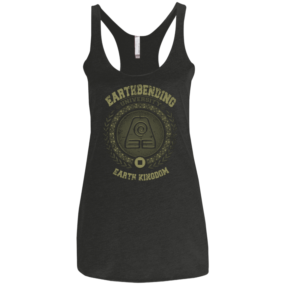 T-Shirts Vintage Black / X-Small Earthbending university Women's Triblend Racerback Tank