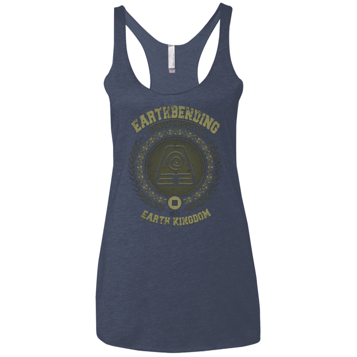 T-Shirts Vintage Navy / X-Small Earthbending university Women's Triblend Racerback Tank
